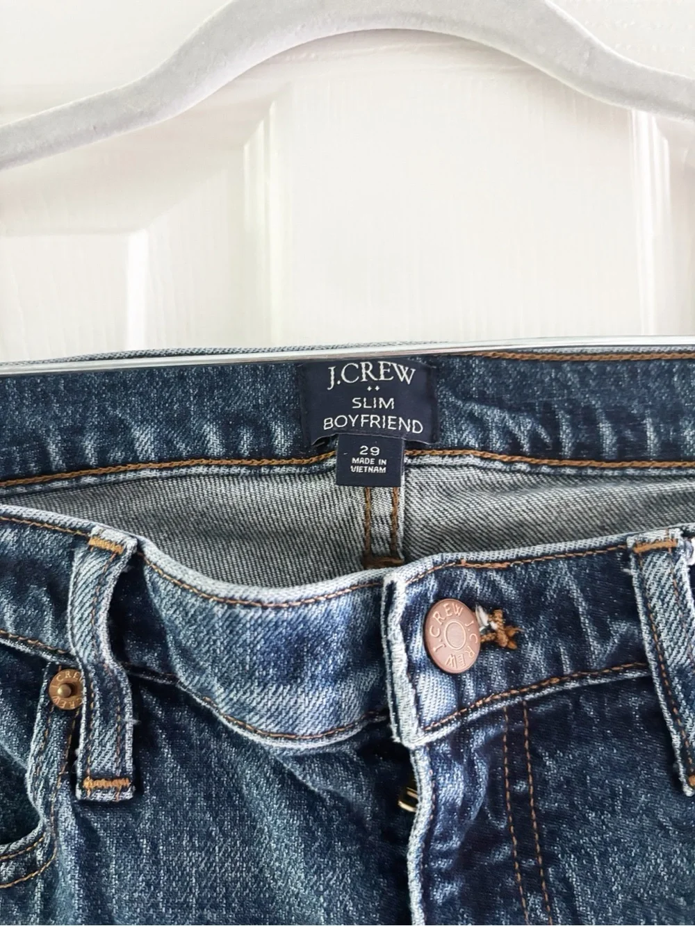J. Crew Factory Slim Boyfriend Classic Slim Straight Jeans Stretch